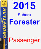 Passenger Wiper Blade for 2015 Subaru Forester - Premium