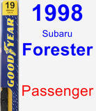 Passenger Wiper Blade for 1998 Subaru Forester - Premium