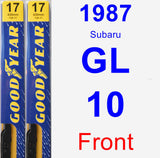 Front Wiper Blade Pack for 1987 Subaru GL-10 - Premium