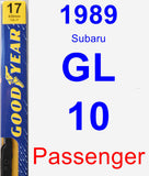 Passenger Wiper Blade for 1989 Subaru GL-10 - Premium