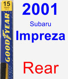 Rear Wiper Blade for 2001 Subaru Impreza - Premium