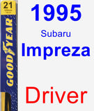 Driver Wiper Blade for 1995 Subaru Impreza - Premium