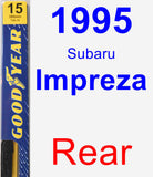 Rear Wiper Blade for 1995 Subaru Impreza - Premium