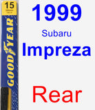 Rear Wiper Blade for 1999 Subaru Impreza - Premium