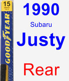 Rear Wiper Blade for 1990 Subaru Justy - Premium