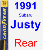 Rear Wiper Blade for 1991 Subaru Justy - Premium