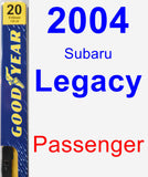 Passenger Wiper Blade for 2004 Subaru Legacy - Premium