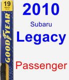 Passenger Wiper Blade for 2010 Subaru Legacy - Premium