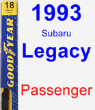 Passenger Wiper Blade for 1993 Subaru Legacy - Premium