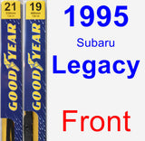 Front Wiper Blade Pack for 1995 Subaru Legacy - Premium