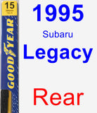 Rear Wiper Blade for 1995 Subaru Legacy - Premium