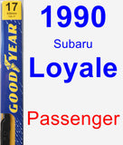 Passenger Wiper Blade for 1990 Subaru Loyale - Premium