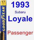 Passenger Wiper Blade for 1993 Subaru Loyale - Premium