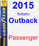 Passenger Wiper Blade for 2015 Subaru Outback - Premium