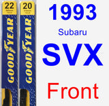 Front Wiper Blade Pack for 1993 Subaru SVX - Premium