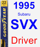 Driver Wiper Blade for 1995 Subaru SVX - Premium