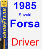 Driver Wiper Blade for 1985 Suzuki Forsa - Premium