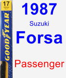 Passenger Wiper Blade for 1987 Suzuki Forsa - Premium