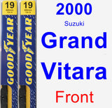 Front Wiper Blade Pack for 2000 Suzuki Grand Vitara - Premium