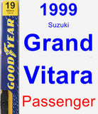 Passenger Wiper Blade for 1999 Suzuki Grand Vitara - Premium