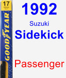 Passenger Wiper Blade for 1992 Suzuki Sidekick - Premium