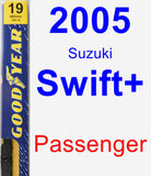 Passenger Wiper Blade for 2005 Suzuki Swift+ - Premium