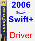 Driver Wiper Blade for 2006 Suzuki Swift+ - Premium