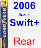 Rear Wiper Blade for 2006 Suzuki Swift+ - Premium