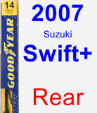 Rear Wiper Blade for 2007 Suzuki Swift+ - Premium