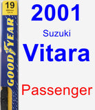 Passenger Wiper Blade for 2001 Suzuki Vitara - Premium