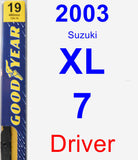 Driver Wiper Blade for 2003 Suzuki XL-7 - Premium