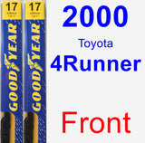 Front Wiper Blade Pack for 2000 Toyota 4Runner - Premium