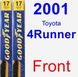 Front Wiper Blade Pack for 2001 Toyota 4Runner - Premium