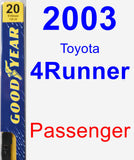 Passenger Wiper Blade for 2003 Toyota 4Runner - Premium