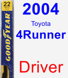 Driver Wiper Blade for 2004 Toyota 4Runner - Premium