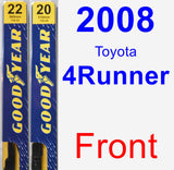 Front Wiper Blade Pack for 2008 Toyota 4Runner - Premium