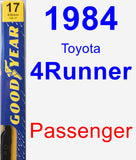 Passenger Wiper Blade for 1984 Toyota 4Runner - Premium