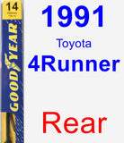 Rear Wiper Blade for 1991 Toyota 4Runner - Premium