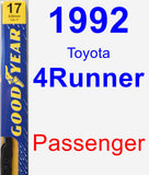 Passenger Wiper Blade for 1992 Toyota 4Runner - Premium