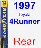 Rear Wiper Blade for 1997 Toyota 4Runner - Premium