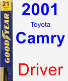 Driver Wiper Blade for 2001 Toyota Camry - Premium