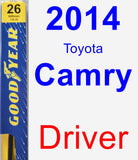 Driver Wiper Blade for 2014 Toyota Camry - Premium