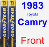 Front Wiper Blade Pack for 1983 Toyota Camry - Premium