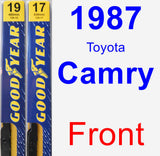 Front Wiper Blade Pack for 1987 Toyota Camry - Premium