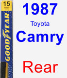 Rear Wiper Blade for 1987 Toyota Camry - Premium