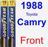 Front Wiper Blade Pack for 1988 Toyota Camry - Premium