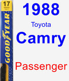 Passenger Wiper Blade for 1988 Toyota Camry - Premium