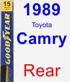 Rear Wiper Blade for 1989 Toyota Camry - Premium