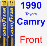 Front Wiper Blade Pack for 1990 Toyota Camry - Premium