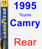 Rear Wiper Blade for 1995 Toyota Camry - Premium